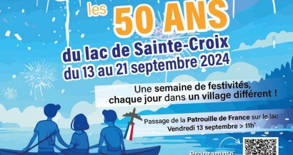 Un feu d'artifice chaque soir, show de la Patrouille de France, animations en famille...le Lac de Sainte-Croix fête ses 50 ans jusqu'au 21 septembre