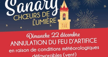 Annulation du feu d'artifice du 22 décembre à Sanary en raison de la tempête Dioniso