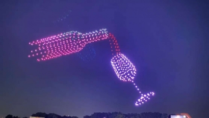 Un spectacle de drones pour fêter le reveillon 2025 à Bandol