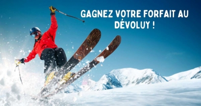 Gagnez votre forfait de ski pour le Domaine du Dévoluy ! 