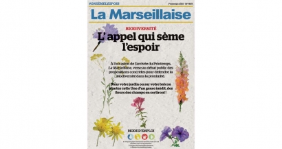 Ce weekend, semez le journal La Marseillaise, il se transformera en fleurs!