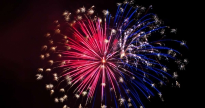 Feu d'artifice au Lavandou pour la Fête de Cavalière ce 4 août