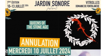 Coup dur pour le festival Jardin Sonore: la première soirée avec Queens Of The Stone Age est annulée