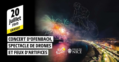 ''Le plus grand spectacle de drones organisé en Europe'' Ce qu'il faut savoir sur le feu d'artifice et spectacle de drones ce samedi à Nice