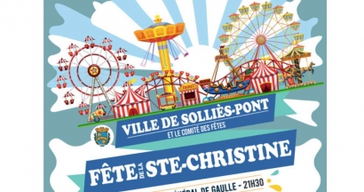 Fête foraine et soirées gratuites pour la Sainte Christine à Solliès-Pont