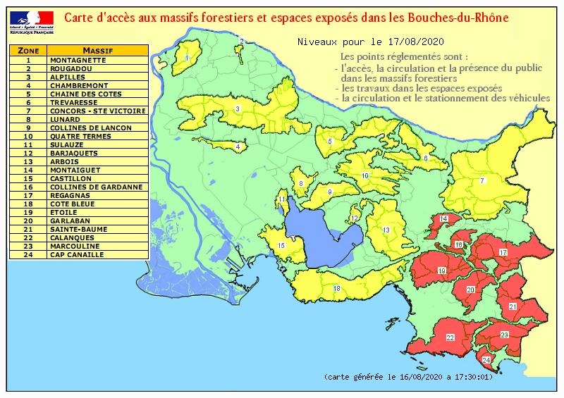 Alerte Rouge Incendies: De Nombreux Massifs Fermés Ce Lundi Dans Le Var ...